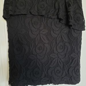 INC Black Lace Salsa Evening Skirt